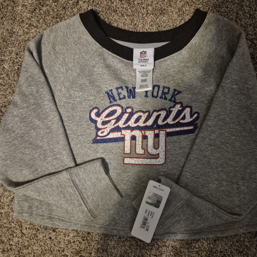 NWT girls NFL Sweatshirt Crop Top